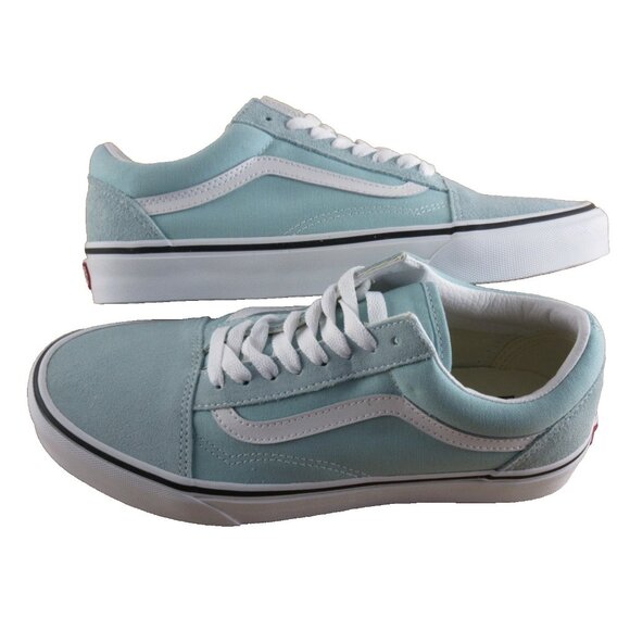 Vans Women's Old Skool Color Theory Canal Blue Canvas Suede shoes Size 9 NIB - Picture 7 of 7